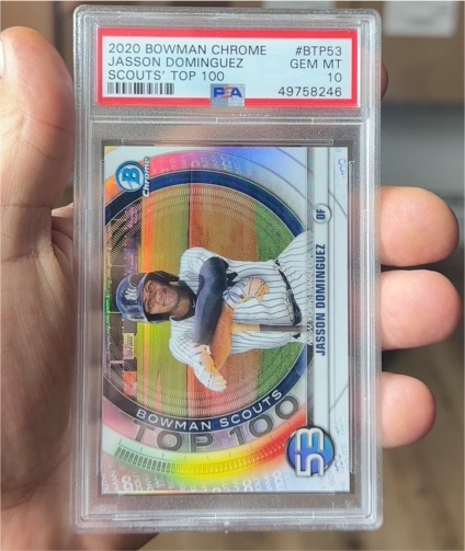 2020 Bowman Chrome #BTP53 Jasson Dominguez Scouts Top 100 — front