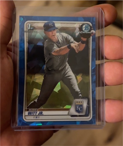 2020 Bowman Chrome Sapphire #BCP-25 Bobby Witt Jr. — front
