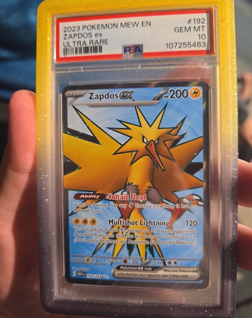 2023 Pokemon Mew En #192 Zapdos ex — front