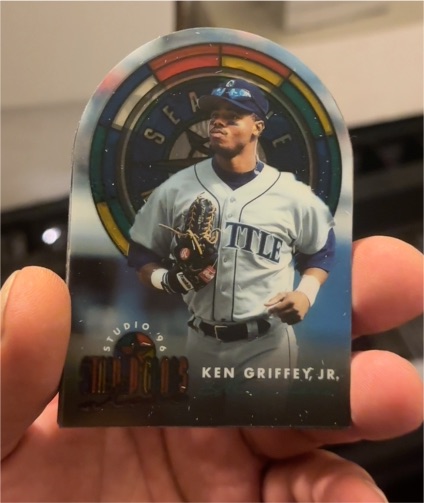 1996 Donruss Studio Stained Glass Stars Ken Griffey Jr. — front