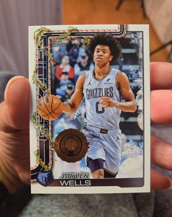 2025-26 Topps Holiday #H147 Jaylen Wells — front