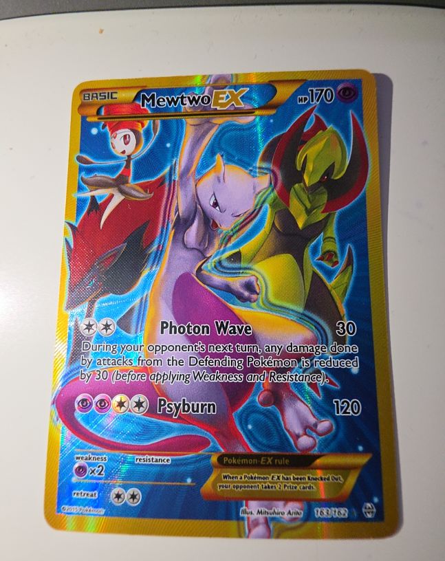 2015 Pokémon XY Breakthrough #163 Mewtwo EX — front