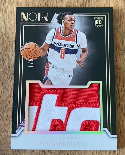 2024-25 Panini Noir #RJM-BUB Bub Carrington — front