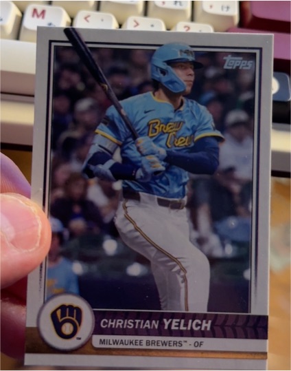 2026 Topps Series 1 Flagship Collection Chrome #84 Christian Yelich — front