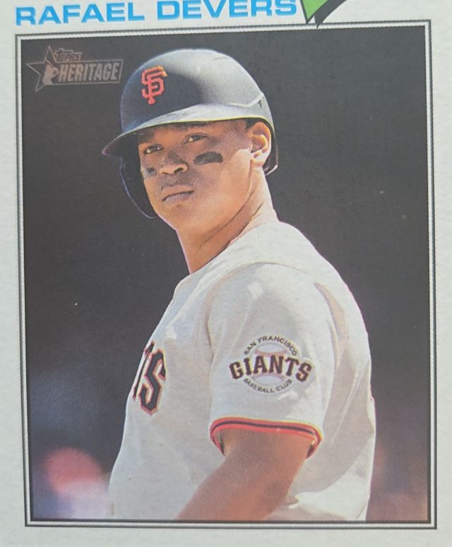 2026 Topps Heritage #62 Rafael Devers — front