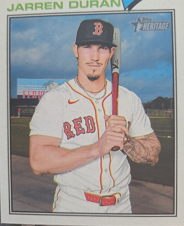 2026 Topps Heritage #15 Jarren Duran — front
