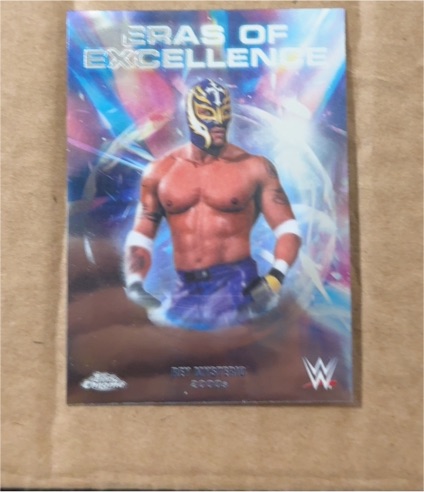 2026 Topps Chrome WWE #ERA-4 Rey Mysterio Eras of Excellence Insert — front