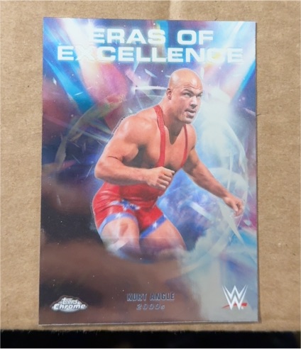 2026 Topps Chrome WWE #ERA-36 Kurt Angle Eras of Excellence — front