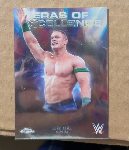 2026 Topps Chrome WWE #ERA-14 John Cena Eras of Excellence — front