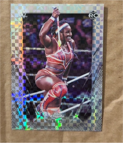 2026 Topps Chrome WWE #144 Tyra Mae Steele — front