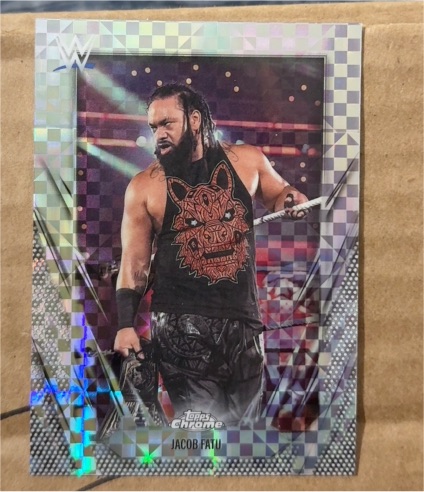 2026 Topps Chrome WWE #55 Jacob Fatu — front