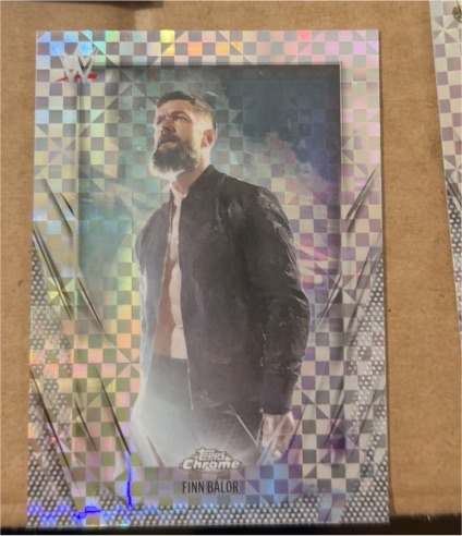 2026 Topps Chrome WWE #5 Finn Balor X-Fractor — front