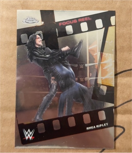 2026 Topps Chrome WWE #FR-29 Rhea Ripley Focus Reel Insert — front