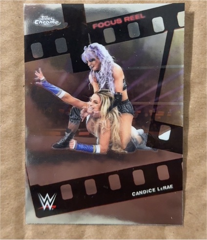 2026 Topps Chrome WWE #FR-16 Candice LeRae Focus Reel — front