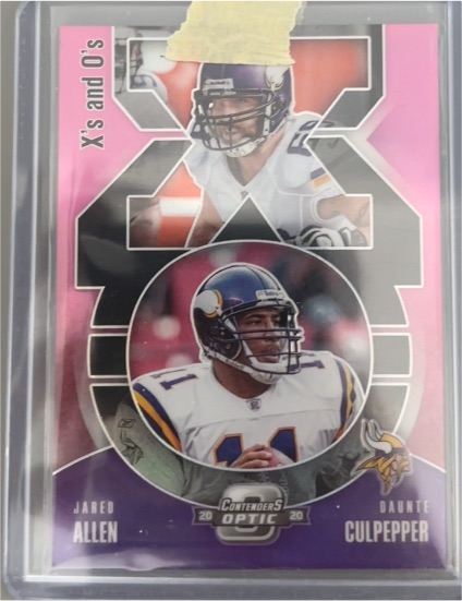 2020 Panini Contenders Optic X's and O's #XO17 Jared Allen Daunte Culpepper — front
