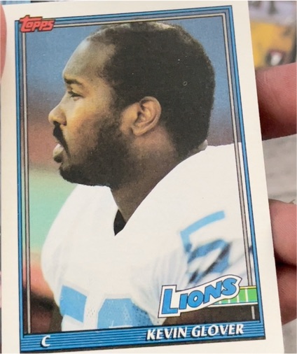 1991 Topps #402 Kevin Glover Detroit Lions — front