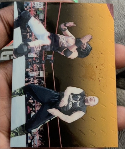 1999 Comic Images WWF SmackDown! Chromium #80 Road Dogg vs. X-Pac — front