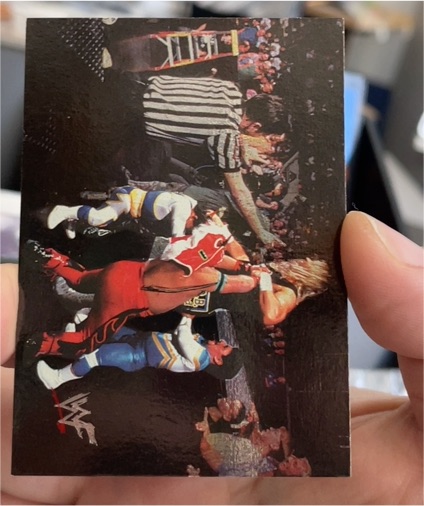 2000 Comic Images WWF No Mercy #77 Shawn Michaels vs Undertaker — front
