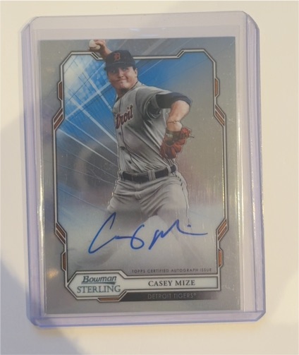 2019 Bowman Sterling #BSPA-CM Casey Mize — front
