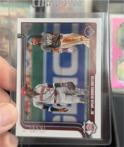 2025 Topps #639 Think Fast! NL Speed Demons United — front