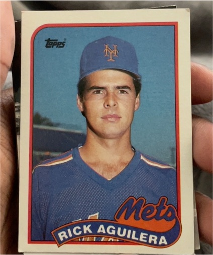 1989 Topps #257 Rick Aguilera — front