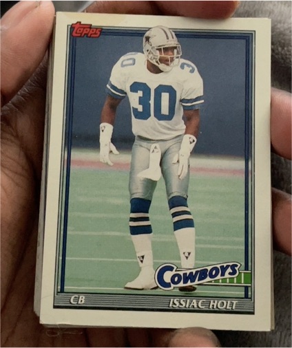 1991 Topps #374 Issiac Holt — front