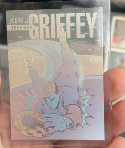 1992 Arena Holograms #4 Ken Griffey Jr. Defense — front