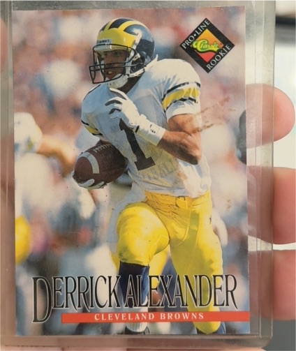 1994 Classic Pro Line #356 Derrick Alexander — front