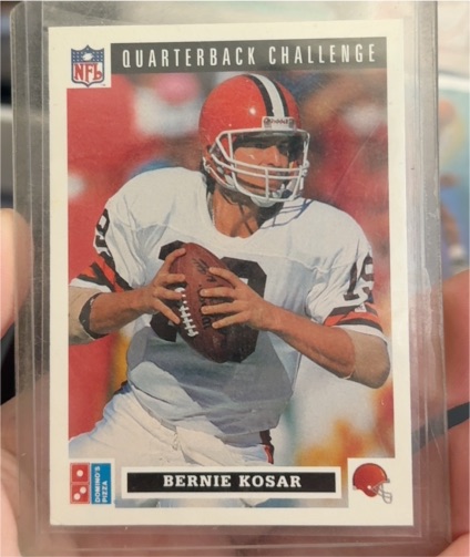 1991 Upper Deck Domino's Pizza Quarterback Challenge #5 Bernie Kosar — front