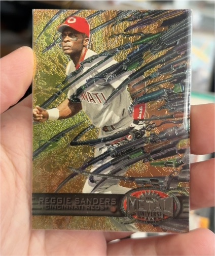 1997 Skybox Metal Universe #50 Reggie Sanders — front