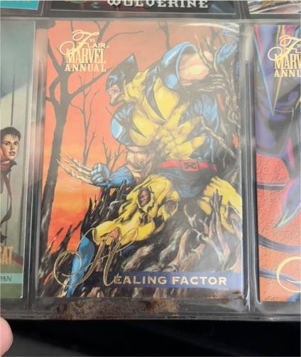 1995 Flair Marvel Annual #41 Wolverine Healing Factor — front