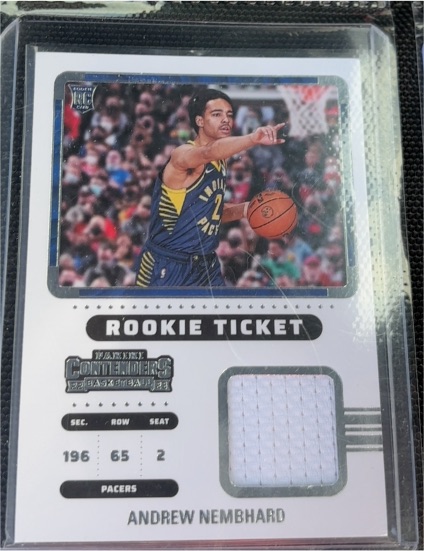 2022-23 Panini Contenders Rookie Ticket Swatches #RTS-ANI Andrew Nembhard — front