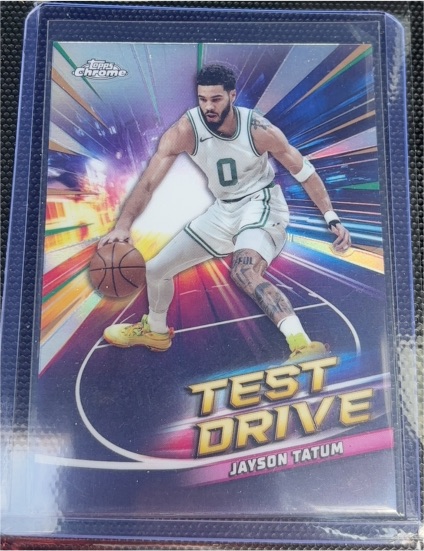 2024-25 Topps Chrome #TD-2 Jayson Tatum Test Drive — front