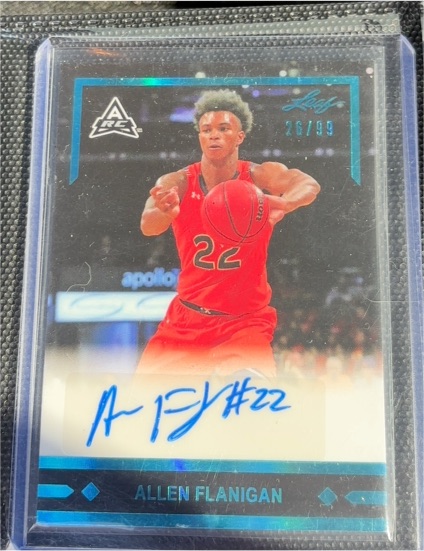 2021-22 Leaf Memories 1991 Base Auto #GLR-AF1 Allen Flanigan — front