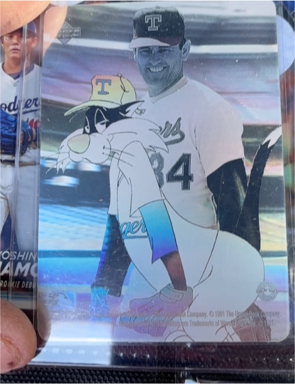 1991 Upper Deck Comic Ball 2 #NNO Nolan Ryan & Sylvester The Cat — front