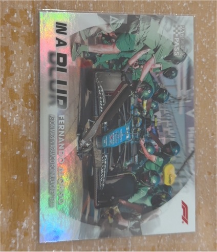 2024 Topps F1 Paddock Pass #Fernando Alonso In A Blur — front