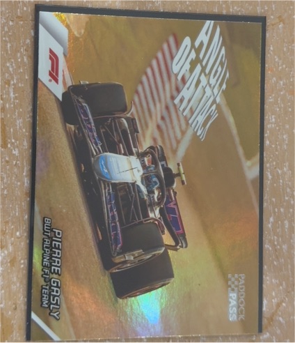 2024 Topps Paddock Pass Formula 1 #AA-10 Pierre Gasly Angle Of Attack — front
