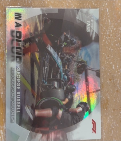 2024 Topps Paddock Pass #BL-5 George Russell In A Blur — front