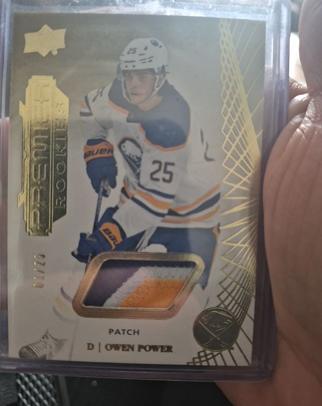 2022-23 Upper Deck Premier #111 Owen Power Rookie Patch — front