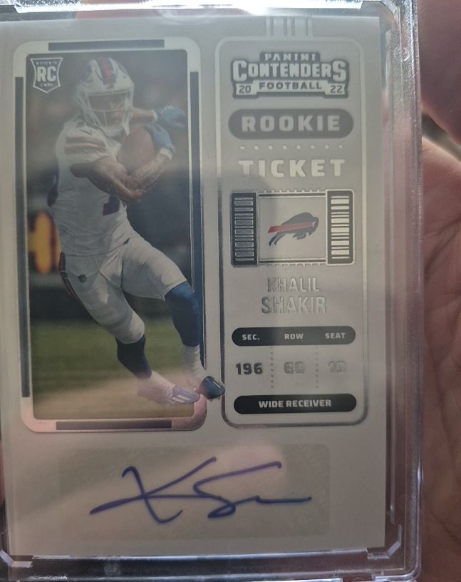 2022 Panini Contenders #219 Khalil Shakir Rookie Ticket — front