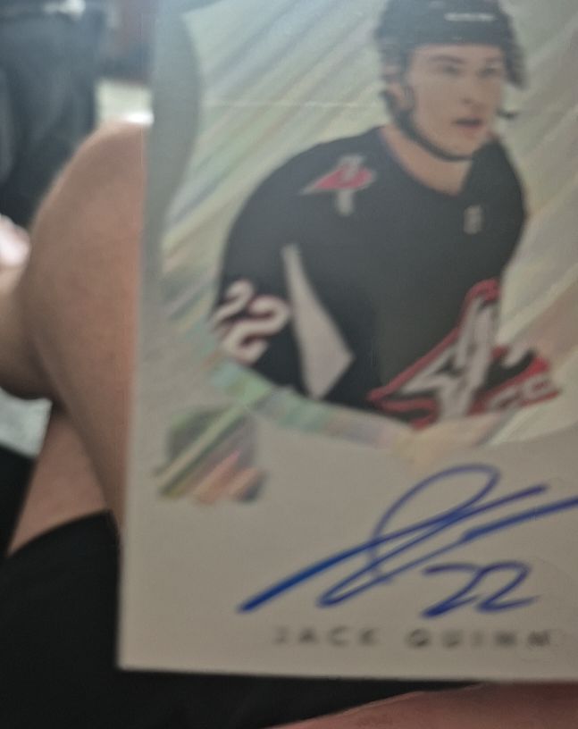 2022-23 O-Pee-Chee Platinum #R-JQ Jack Quinn Rookie Auto — front