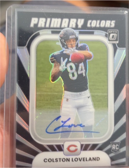 2025 Panini Donruss Optic #10 Colston Loveland Primary Colors Rookie — front