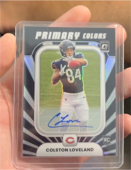 2025 Panini Donruss Optic #10 Colston Loveland Primary Colors Rookie — front