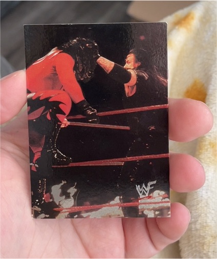 2000 Comic Images WWF No Mercy Kane vs Undertaker — front