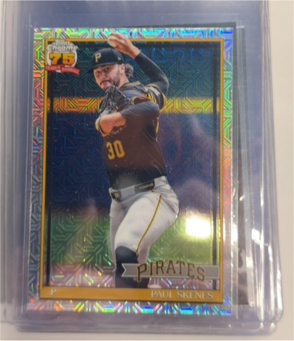2026 Topps Series 1 1991 Silver Pack Mojo Refractor #91C-39 Paul Skenes — front
