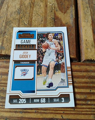 2023-24 Panini Contenders #8 Josh Giddey — front