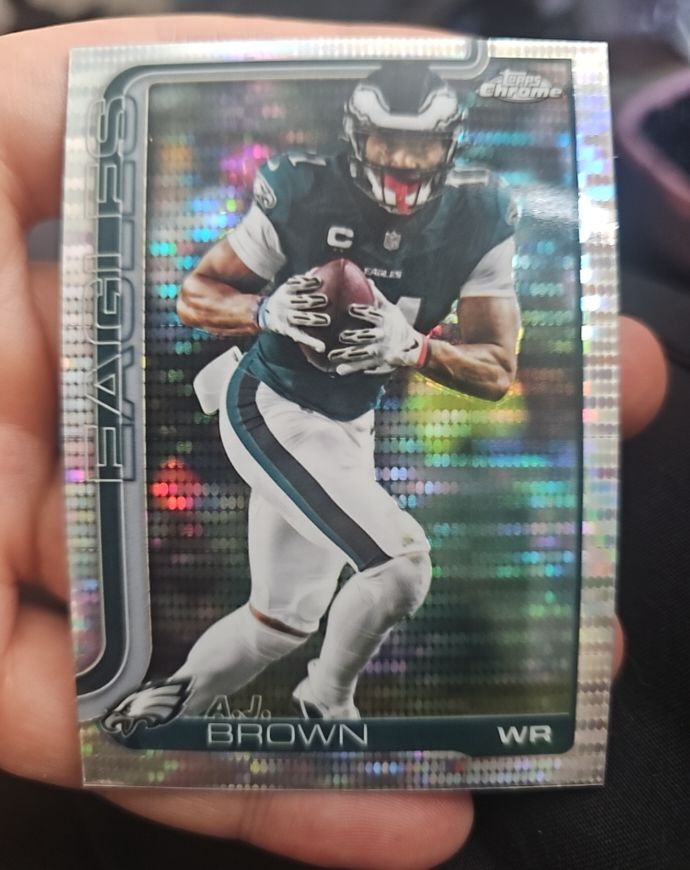 2025 Topps Chrome #243 A.J. Brown — front