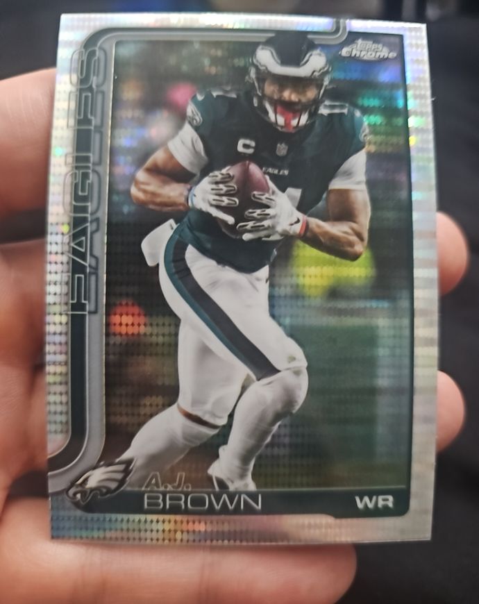 2025 Topps Chrome #243 A.J. Brown — front