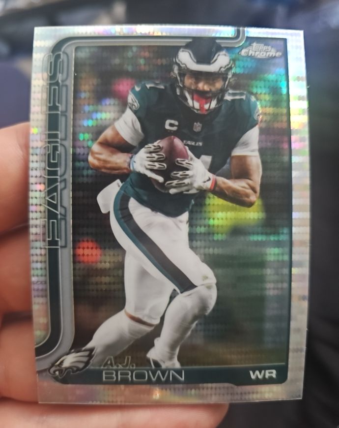 2025 Topps Chrome #243 A.J. Brown — front