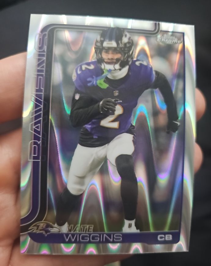2025 Topps Chrome #28 Nate Wiggins — front